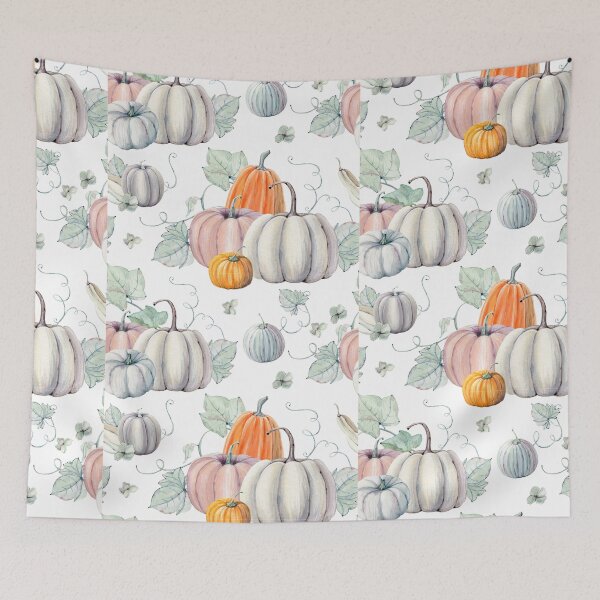 Item preview, Autumn Fall Watercolor Pumpkins designed and sold by madtoyman.