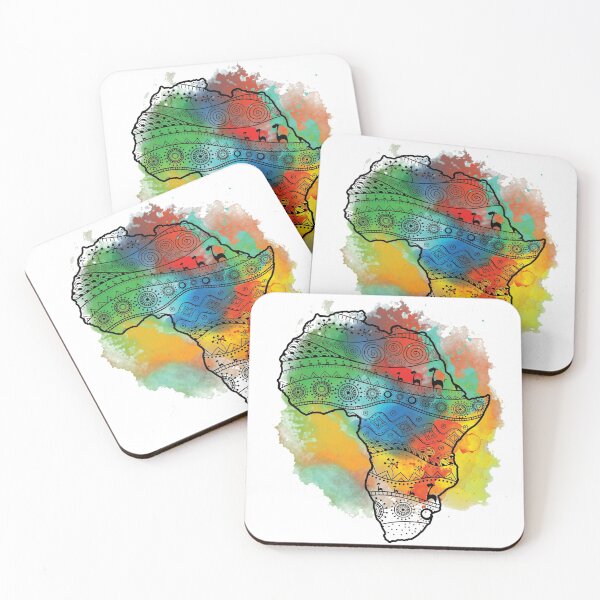 Item preview, Textured vector map of Africa  designed and sold by yourworldusa.