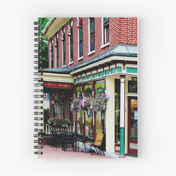 Item preview, Strasburg PA - Corner Restaurant with Hanging Plants designed and sold by Susan Savad.