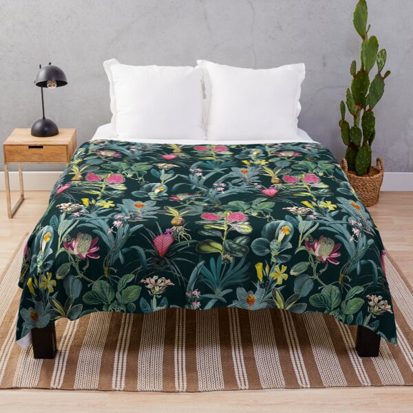 Item preview, Dark Tropical Exotic Flowers designed and sold by madtoyman.