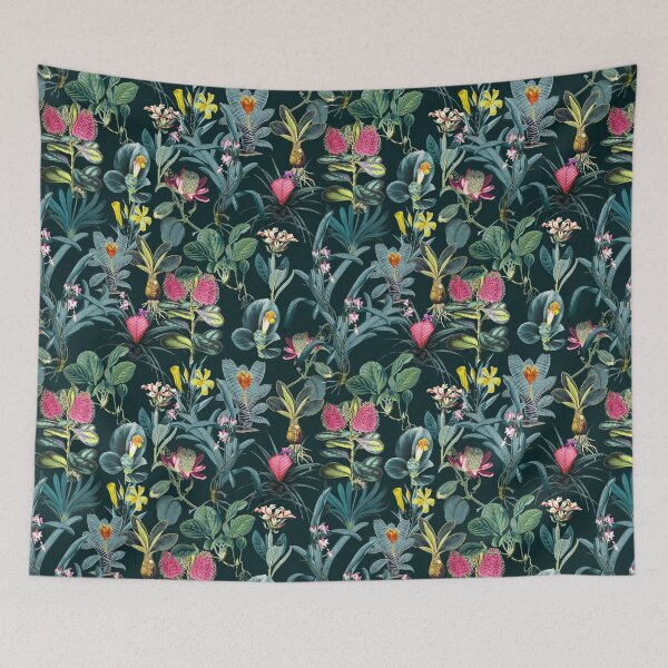 Item preview, Dark Tropical Exotic Flowers designed and sold by madtoyman.