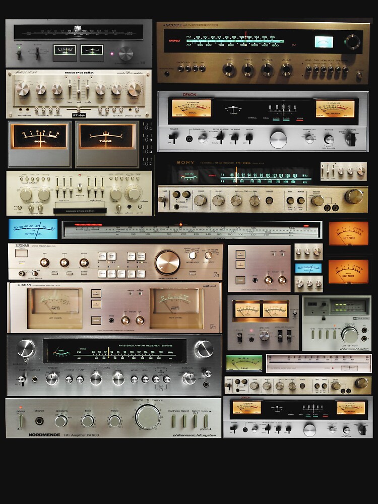 "Amplifiers Mix" Tshirt for Sale by Bulografik Redbubble audio t