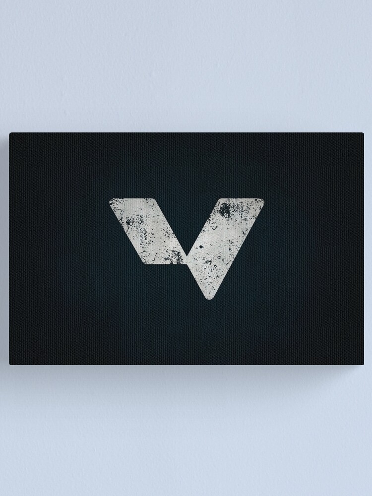 Alternate view of Men Against Fire Logo · Distressed Canvas Print