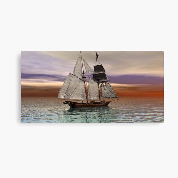 Item preview, Schooner on a Texas Coast Sunset designed and sold by Sazzart.