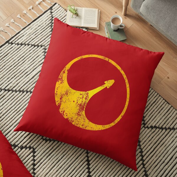 USS Callister Logo · Distressed Floor Pillow