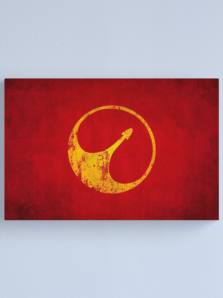 Alternate view of USS Callister Logo · Distressed Canvas Print