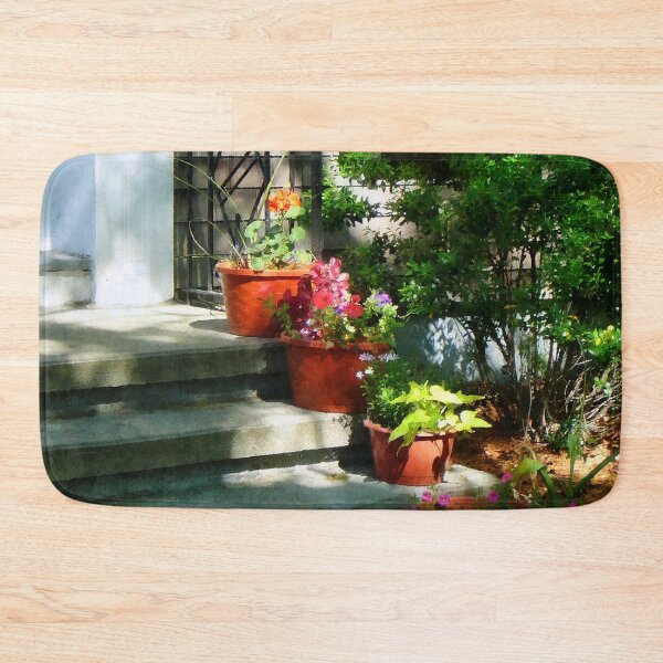 Item preview, Bristol RI - Flower Pots and Red Shutters designed and sold by Susan Savad.
