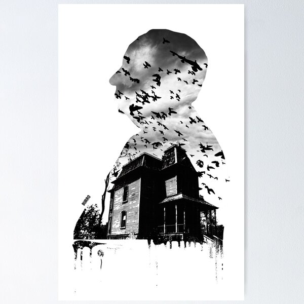 Item preview, Alfred Hitchcock Collage - White designed and sold by burrotees.