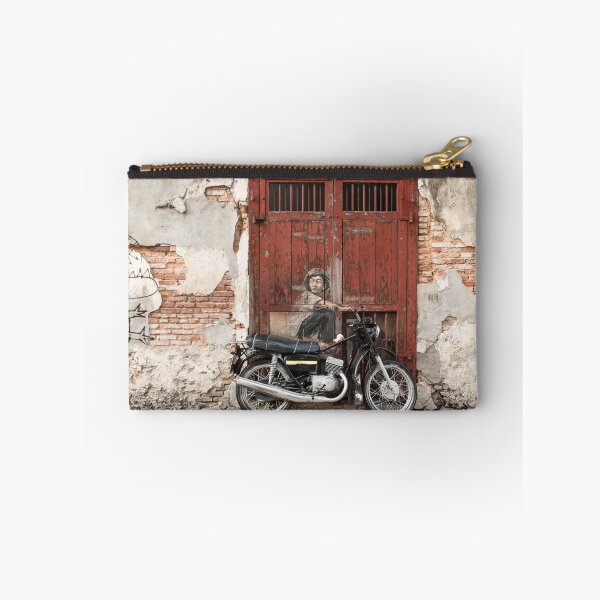 Item preview, Irrational Fears - Dinosaur Chasing Boy On Motorcycle designed and sold by TRVLR Designs.