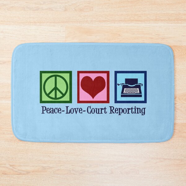 Item preview, Peace Love Court Reporting designed and sold by Epic Love Designs.