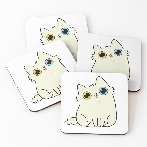 Item preview, Kawaii White Cat designed and sold by kawaiilife.