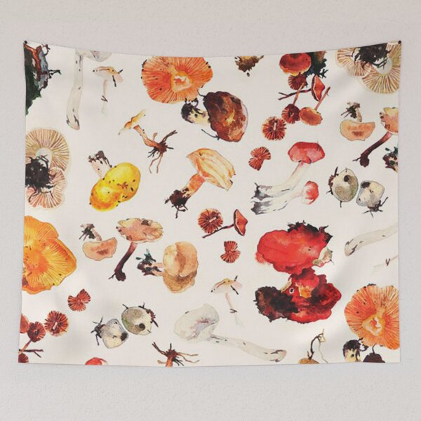 Item preview, Mushroom Fungus Psychadelic Botanical Pattern designed and sold by GuyBlank.