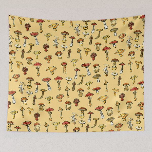 Item preview, Mushroom Fungus Psychadelic Botanical Pattern 2 designed and sold by GuyBlank.