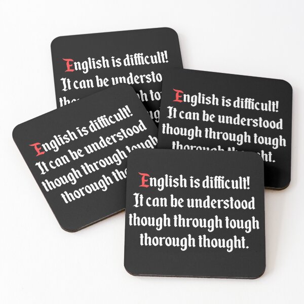 Item preview, English is difficult! designed and sold by SillyTees.
