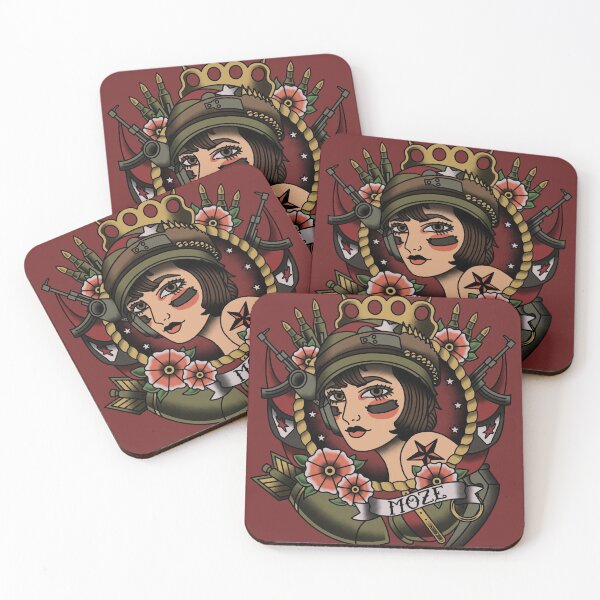 Item preview, 1920’s Tattoo Style Moze Portrait designed and sold by Toffee Bee.