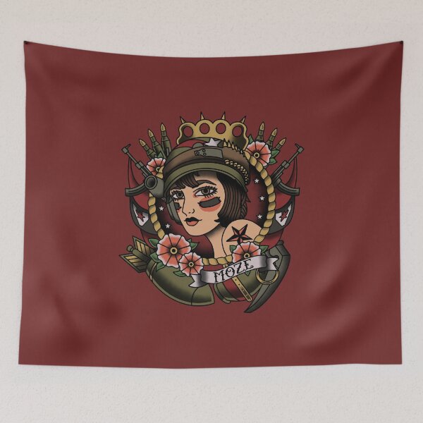 Item preview, 1920’s Tattoo Style Moze Portrait designed and sold by Toffee Bee.