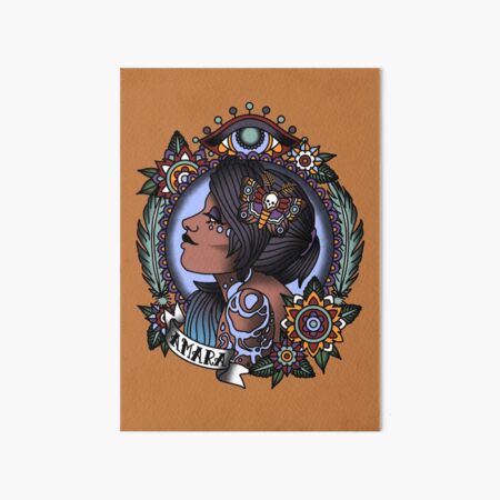 Item preview, 1920’s Tattoo Style Amara Portrait designed and sold by Toffee Bee.