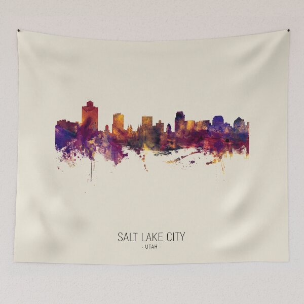 Item preview, Salt Lake City Utah Skyline designed and sold by ArtPrints.