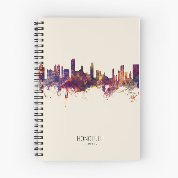 Artikelvorschau, Honolulu Hawaii Skyline entworfen und verkauft von ArtPrints.