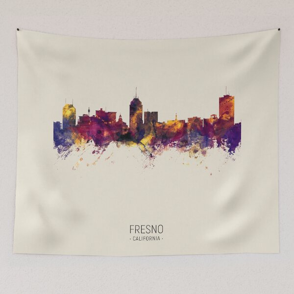 Item preview, Fresno California Skyline designed and sold by ArtPrints.