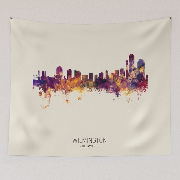 Artikelvorschau, Wilmington Delaware Skyline entworfen und verkauft von ArtPrints.