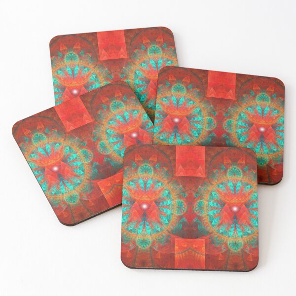 Item preview, Fire Turquoise Fractal by Cesca Veo designed and sold by cescaveo.