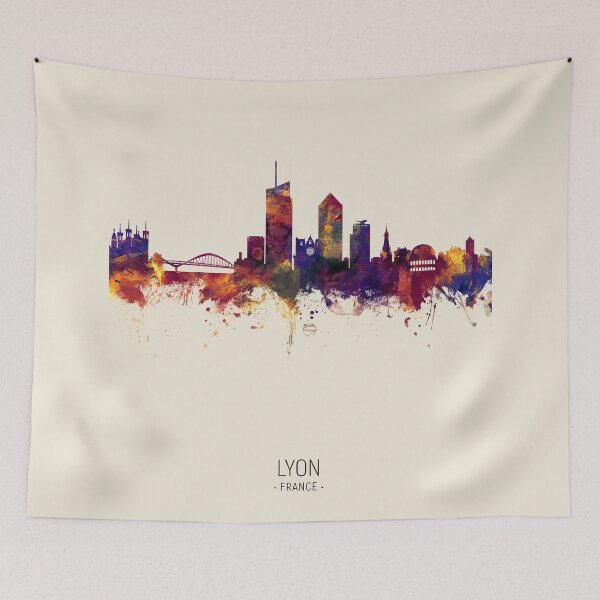 Item preview, Lyon France Skyline designed and sold by ArtPrints.