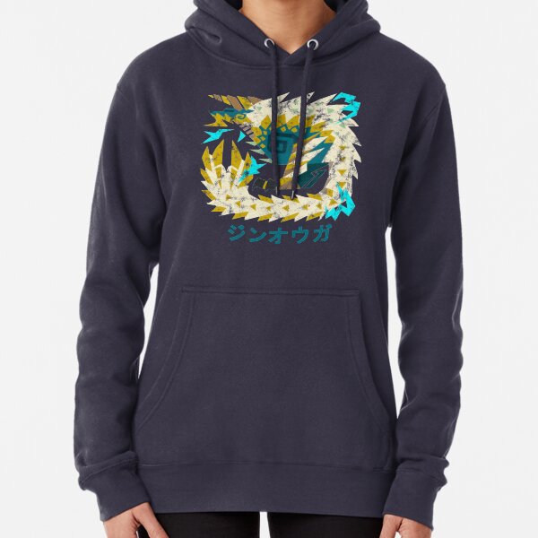 Monster Hunter World Iceborne Zinogre Kanji Icon Pullover Hoodie