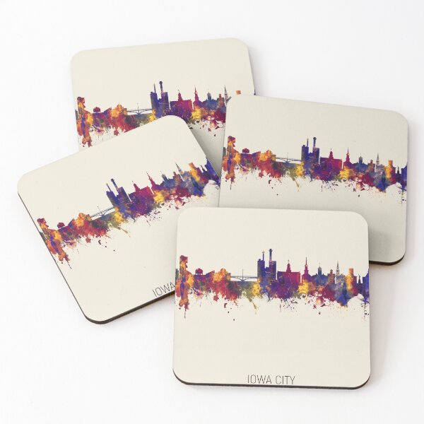 Artikelvorschau, Iowa City Iowa Skyline entworfen und verkauft von ArtPrints.