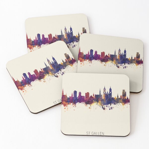 Item preview, St Gallen Switzerland Skyline designed and sold by ArtPrints.