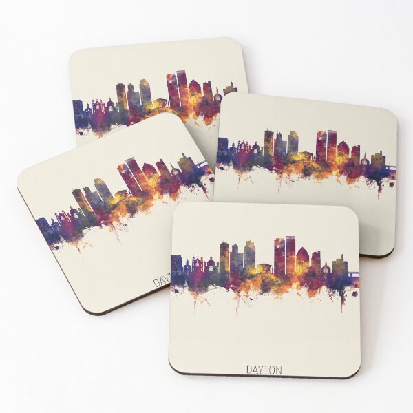 Artikelvorschau, Dayton Ohio Skyline entworfen und verkauft von ArtPrints.
