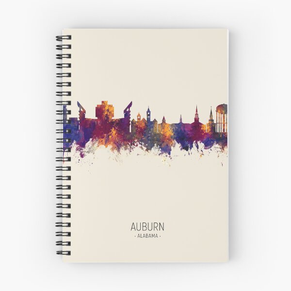 Aperçu de l'œuvre Auburn Alabama Skyline créée et vendue par ArtPrints.