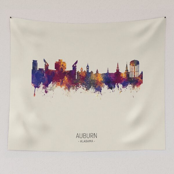 Item preview, Auburn Alabama Skyline designed and sold by ArtPrints.