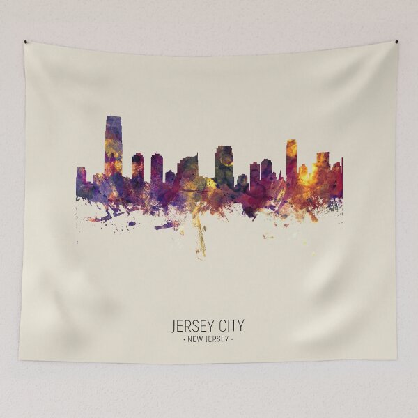 Item preview, Jersey City New Jersey Skyline designed and sold by ArtPrints.