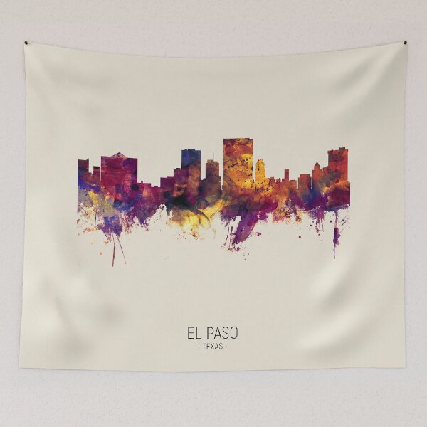 Item preview, El Paso Texas Skyline designed and sold by ArtPrints.
