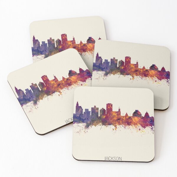 Item preview, Jackson Mississippi Skyline designed and sold by ArtPrints.