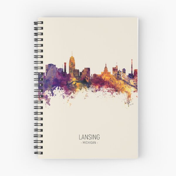 Item preview, Lansing Michigan Skyline designed and sold by ArtPrints.