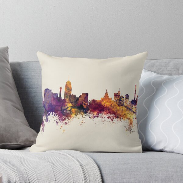 Item preview, Lansing Michigan Skyline designed and sold by ArtPrints.