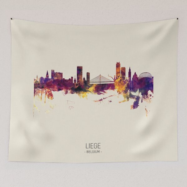 Item preview, Liege Belgium Skyline designed and sold by ArtPrints.