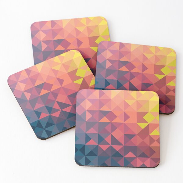 Retro Triangles Coasters (Set of 4)