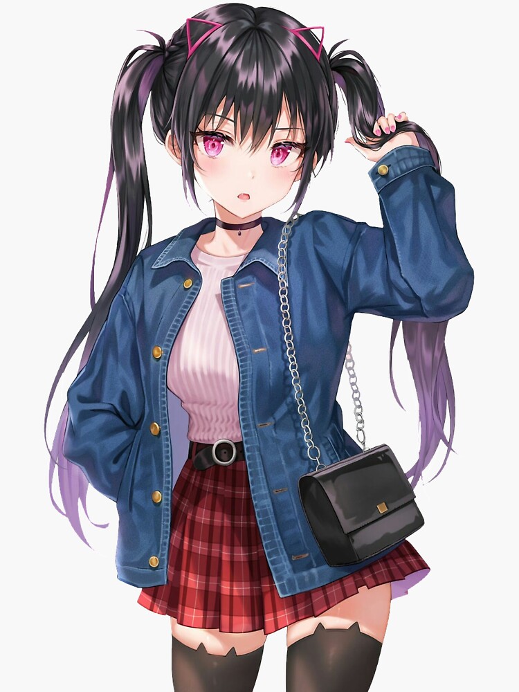 "anime girl " Sticker for Sale by loramaee Redbubble