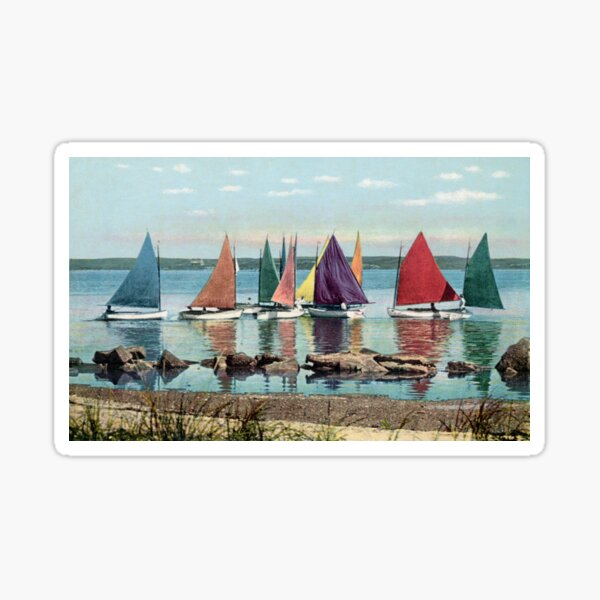 Item preview, 1925 Rainbow Fleet of Sailboats, Nantucket designed and sold by historicimage.