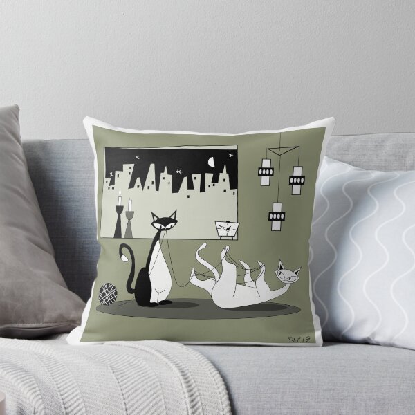 Item preview, Mid Century Modern Atomic Cats Disaster 4 designed and sold by AtomicOffice.