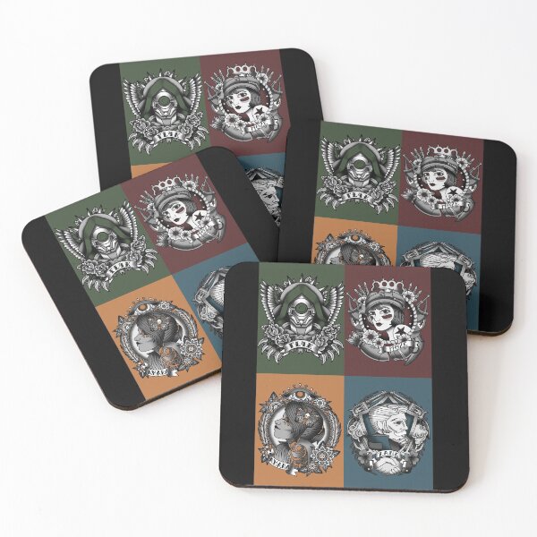 Item preview, 1920’s Tattoo Style Borderlands 3 Squad Mono Color designed and sold by Toffee Bee.