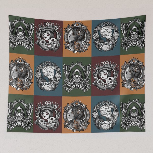 Item preview, 1920’s Tattoo Style Borderlands 3 Squad Mono Color designed and sold by Toffee Bee.