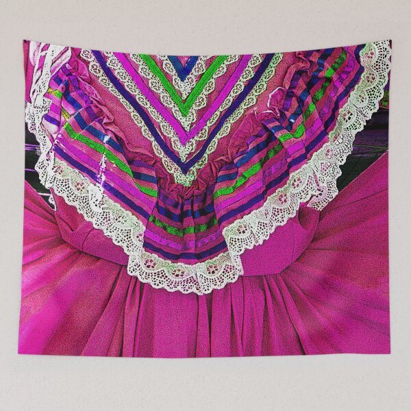 Item preview, Folklorico Dance Dress (Magenta) designed and sold by William E Lopez.