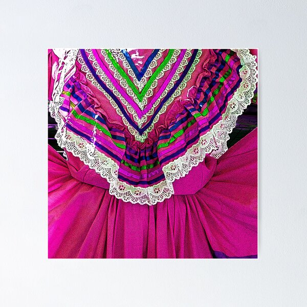 Folklorico Dance Dress (Magenta)" Poster for Sale by Scotty1965 | Redbubble