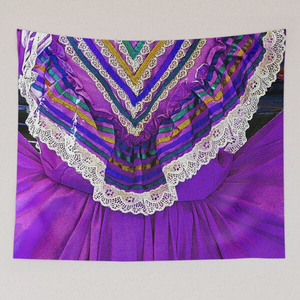 Item preview, Folklorico Dance Dress (Purple) designed and sold by William E Lopez.
