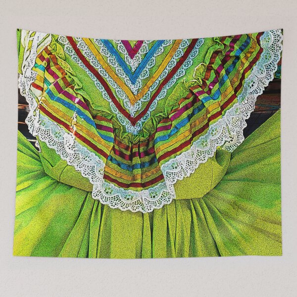 Item preview, Folklorico Dance Dress (Lime Green) designed and sold by William E Lopez.