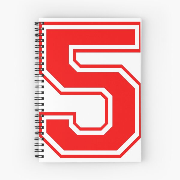 Item preview, Varsity Team Sports Uniform Number #5 - Red designed and sold by RiplMedia.